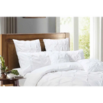 Diamond Pintuck Premium Ultra Soft European Pillowcases 2-Pack - White - Home & Garden > Bedding
