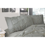 Diamond Pintuck Premium Ultra Soft Queen size Pillowcases 2-Pack -Grey - Home & Garden > Bedding