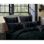 Diamond Pintuck Premium Ultra Soft Standrad size Pillowcases 2-Pack - Black - Home & Garden > Bedding