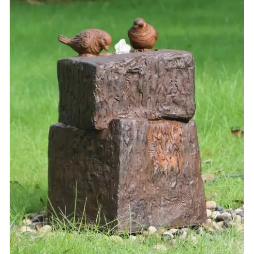 Dicky Bird Fountain with LED - Home & Garden > Fountains