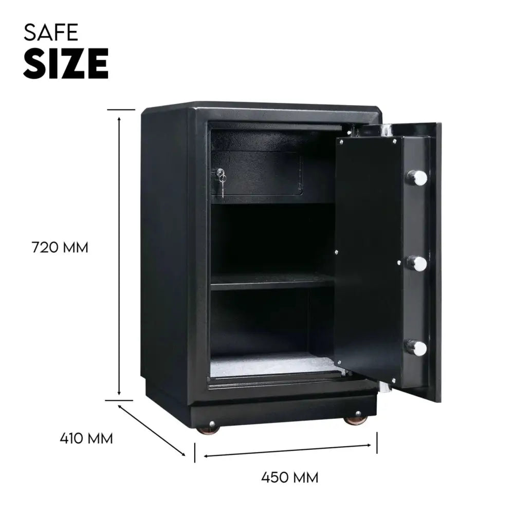 Digital Safe Safety Box Security Code Lock Box Fire Proof Heavy Duty 80L - Home & Garden > Storage