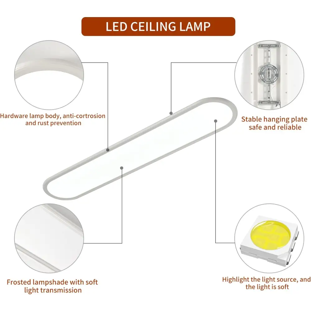 Dimmable LED Ceiling Light 48W White - Home & Garden > Lighting