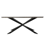 Dining Delight: Rectangular Table and Navy Velvet Chairs Dining Set - Furniture > Dining > Dining Set