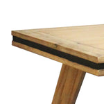 Dining Table 180cm Medium Size Solid Acacia Wooden Frame in Silver Brush Colour - Furniture > Dining