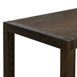 Dining Table 180cm Medium Size with Solid Acacia Wooden Base in Chocolate Colour - Furniture > Dining