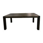 Dining Table 180cm Medium Size with Solid Acacia Wooden Base in Chocolate Colour - Furniture > Dining