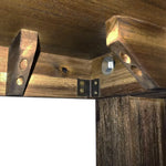 Dining Table 210cm Large Size with Solid Acacia Wooden Base in Chocolate Colour - Furniture > Dining