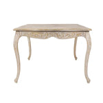 Dining Table Oak Wood Plywood Veneer White Washed Finish in large Size - Furniture > Dining