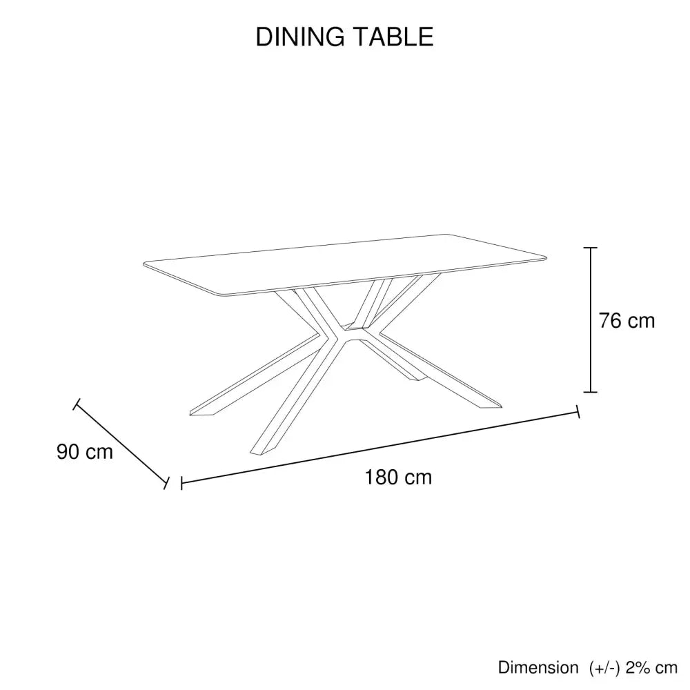 Dining Table Rectangular Shape Green Sintered Stone Top Powder Coated Iron Legs - Furniture > Dining > Dining Tables