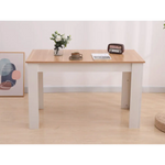 Dining Table Rectangular Wooden 120M-Wood&White - Furniture > Dining