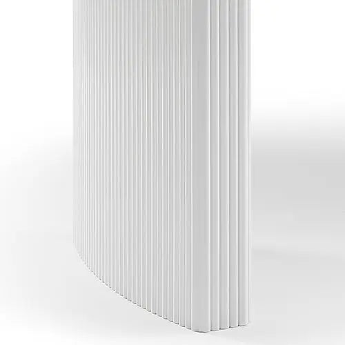 Dining Table Sintered Stone Top MDF Table Base High Glossy White - Furniture > Dining > Dining Tables