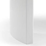 Dining Table Sintered Stone Top MDF Table Base High Glossy White - Furniture > Dining > Dining Tables