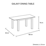 Dining Table White Top High Glossy Wooden Base - Furniture > Dining