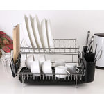 Dish Drying Rack Drainer Cup Plate Holder Cutlery Tray Kitchen Organiser - Home & Garden > Kitchenware