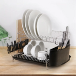 Dish Drying Rack Drainer Cup Plate Holder Cutlery Tray Kitchen Organiser - Home & Garden > Kitchenware