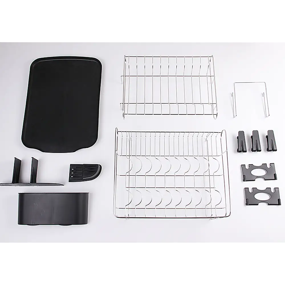 Dish Drying Rack Drainer Cup Plate Holder Cutlery Tray Kitchen Organiser - Home & Garden > Kitchenware