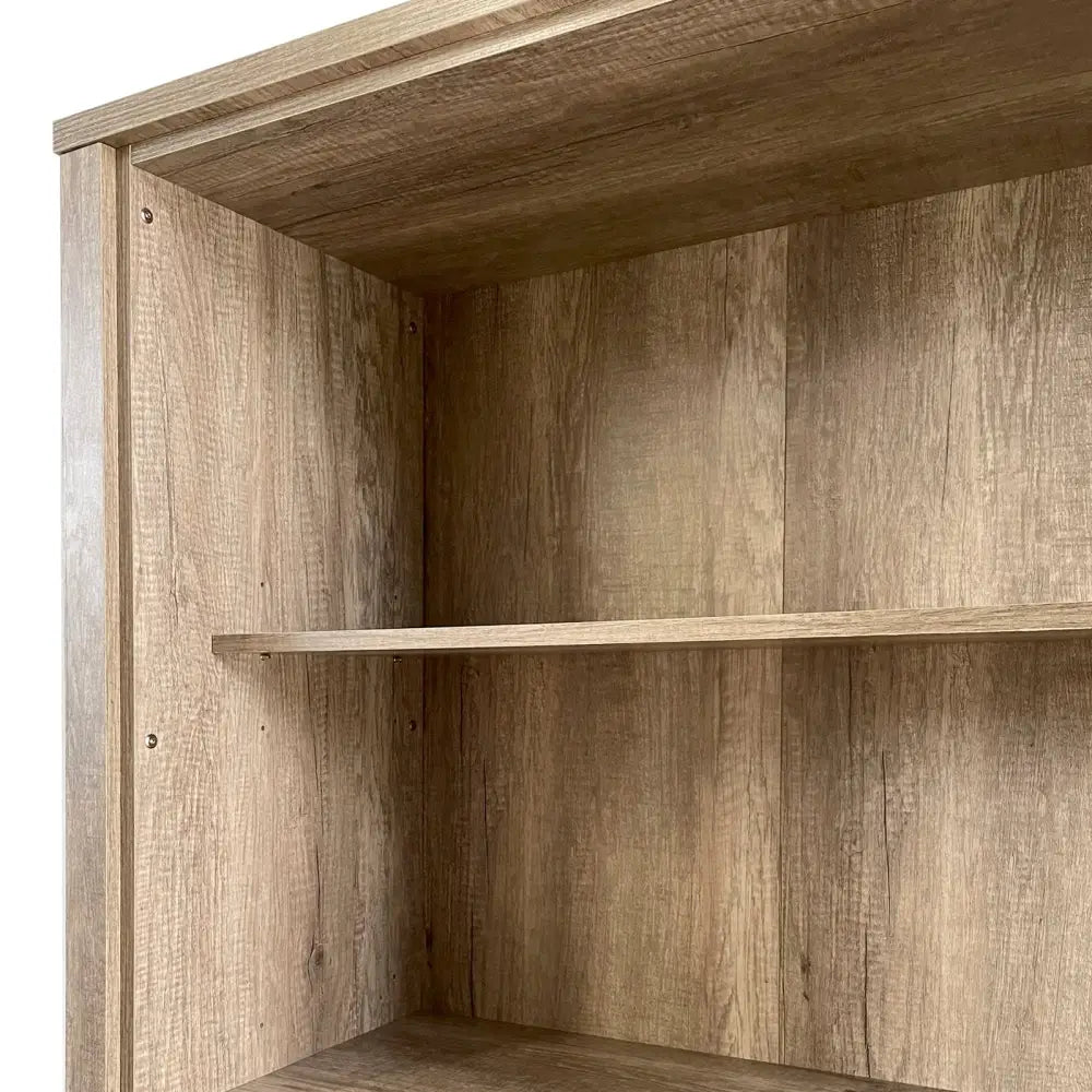 Display Shelf Book Case Stand Bookshelf Natural Wood like MDF in Oak Colour - Furniture > Bedroom