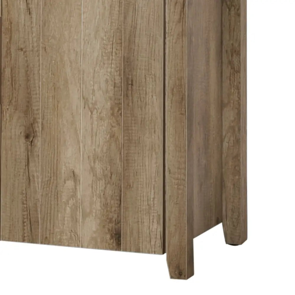 Display Shelf Book Case Stand Bookshelf Natural Wood like MDF in Oak Colour - Furniture > Bedroom