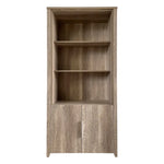 Display Shelf Book Case Stand Bookshelf Natural Wood like MDF in Oak Colour - Furniture > Bedroom