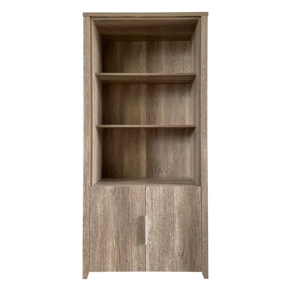 Display Shelf Book Case Stand Bookshelf Natural Wood like MDF in Oak Colour - Furniture > Bedroom