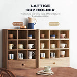 DISPLAY STAND TEA CUP SHELFING FURNITURE CUBE CABINET W/ DRAWERS - Appliances > Kitchen Appliances