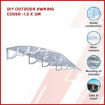 DIY Outdoor Awning Cover -1.5 x 3m - Home & Garden > Shading