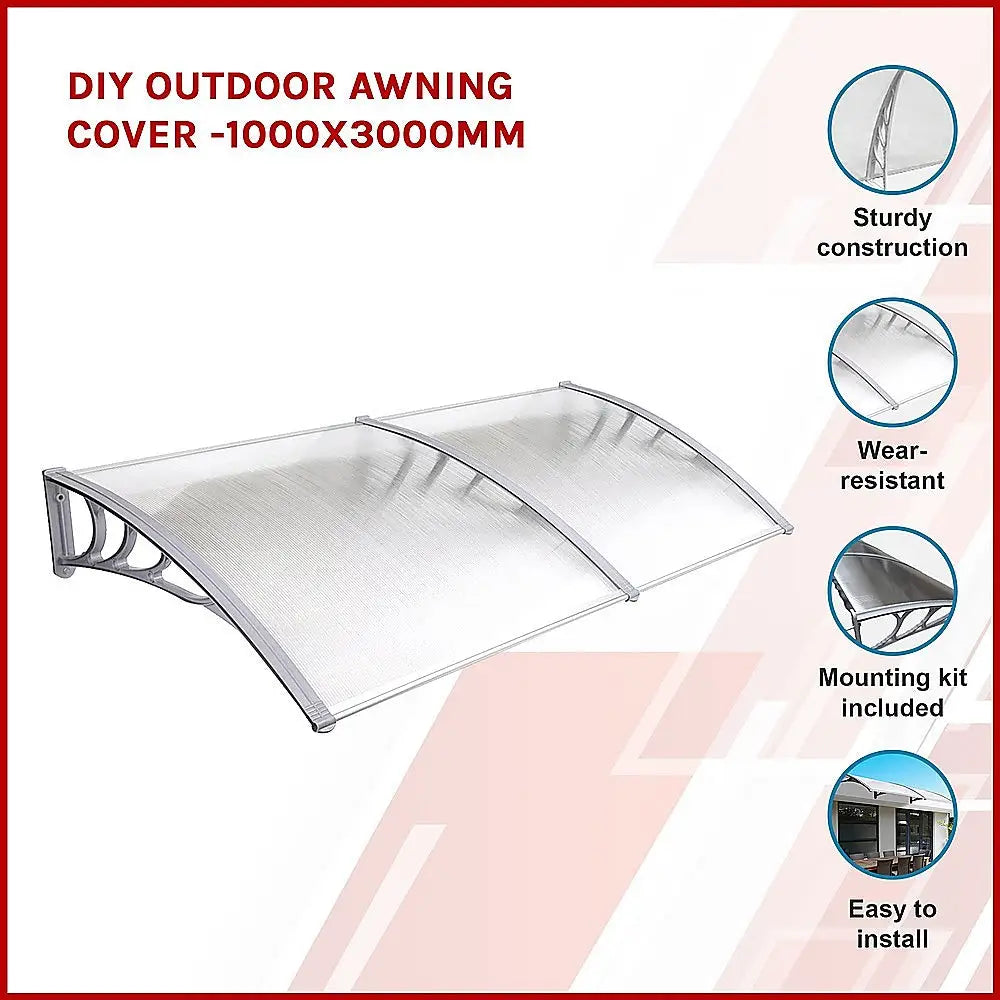 DIY Outdoor Awning Cover -1000x2000mm - Home & Garden > Shading