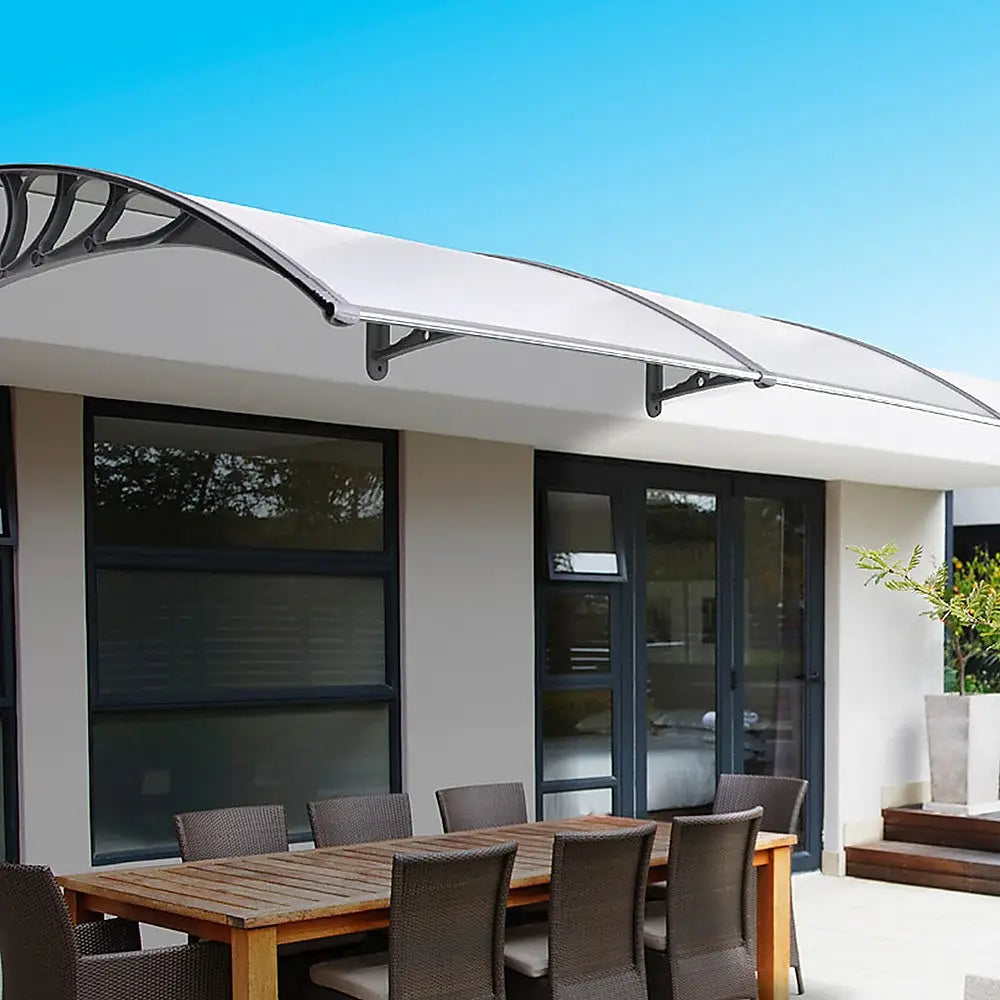 DIY Outdoor Awning Cover 1mx2m with Rain Gutter - Home & Garden > Shading