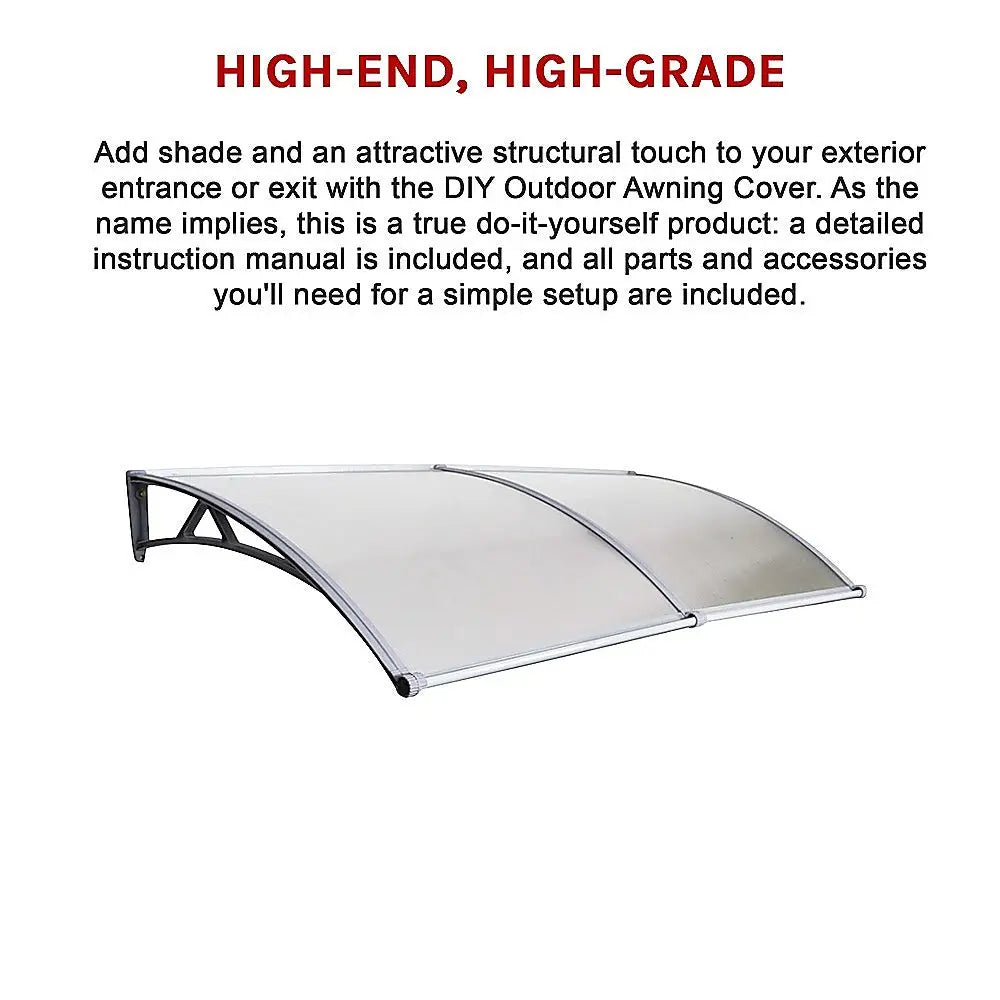 DIY Outdoor Awning Cover 1mx2m with Rain Gutter - Home & Garden > Shading