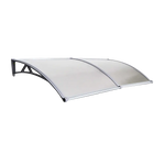 DIY Outdoor Awning Cover 1mx2m with Rain Gutter - Home & Garden > Shading