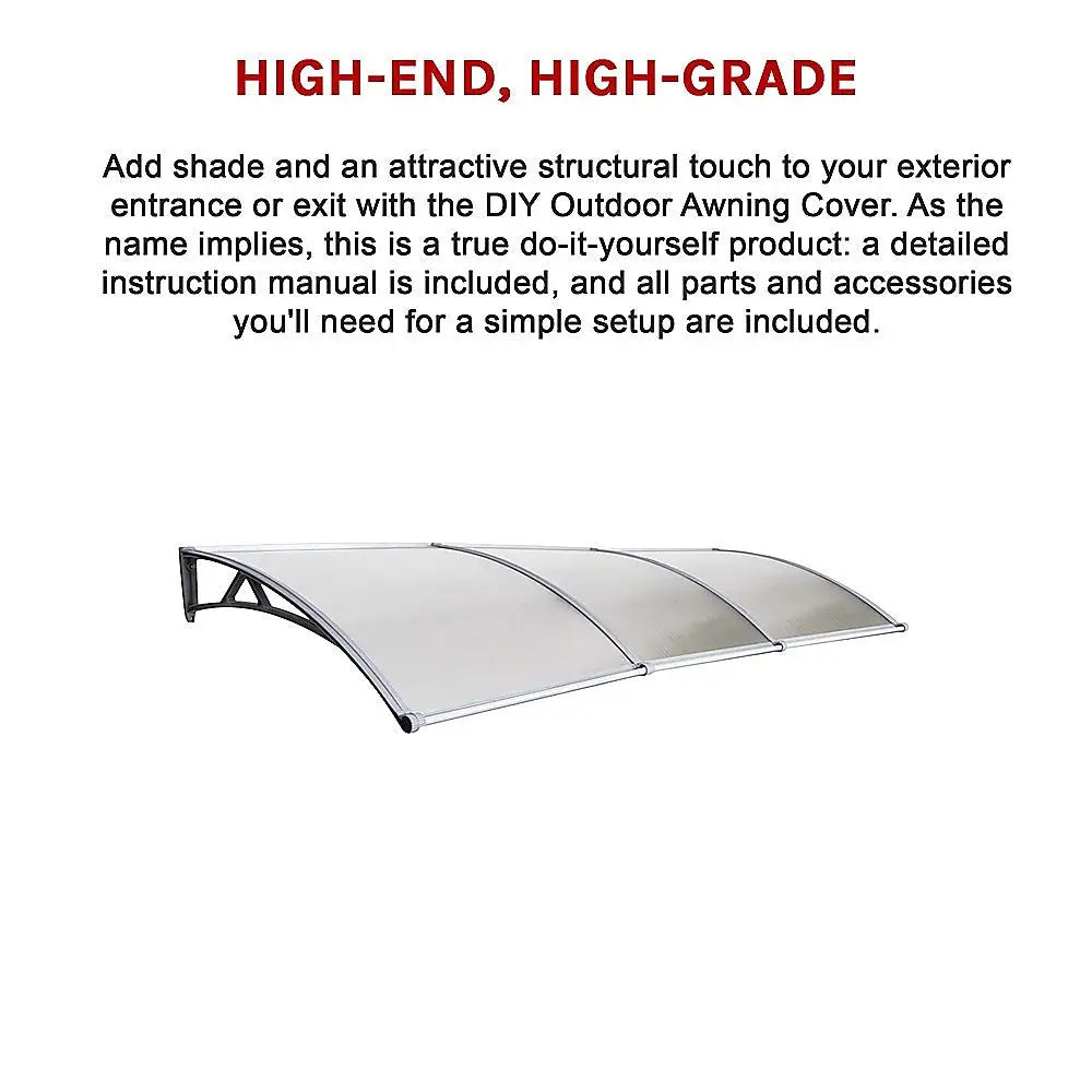 DIY Outdoor Awning Cover 1mx3m with Rain Gutter - Home & Garden > Shading
