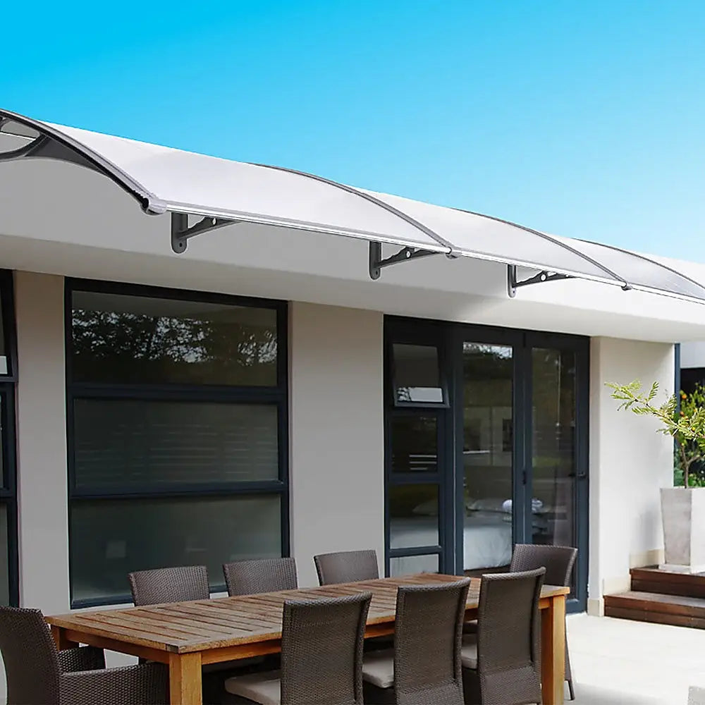 DIY Outdoor Awning Cover 1mx3m with Rain Gutter - Home & Garden > Shading