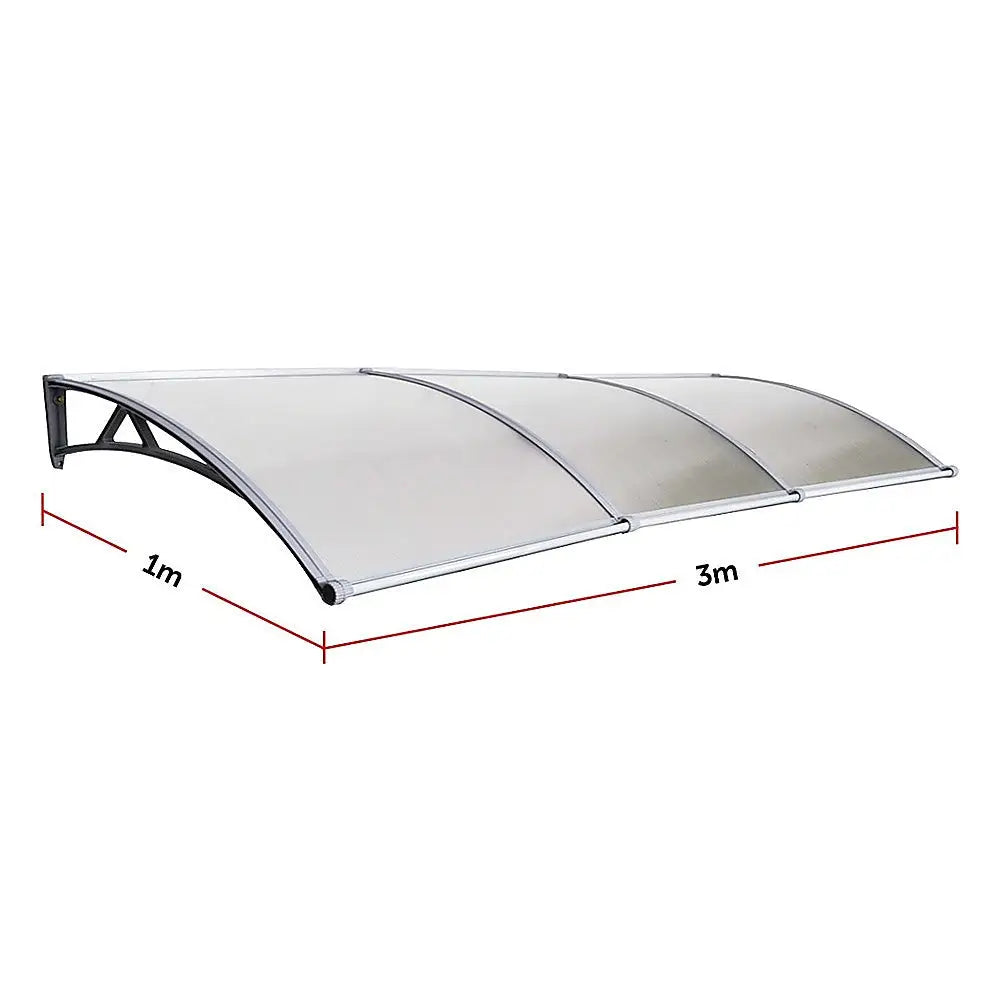 DIY Outdoor Awning Cover 1mx3m with Rain Gutter - Home & Garden > Shading