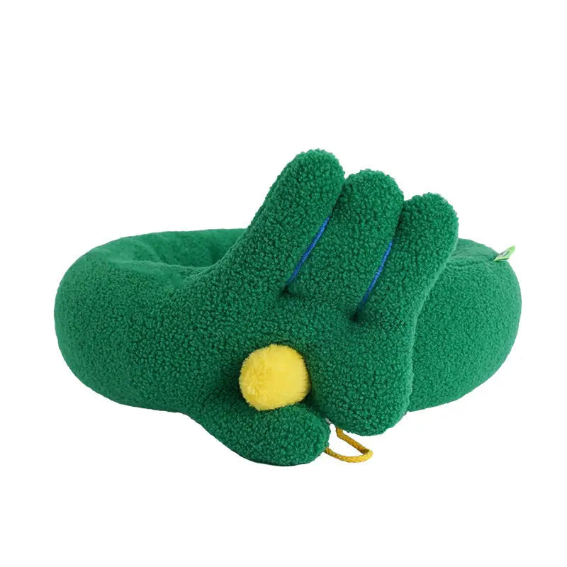Dog Cat Pet Calming Bed Warm Soft Plush Round Nest Comfy Sleeping Gesture Bed - Pet Care > Dog Supplies > Dog Beds