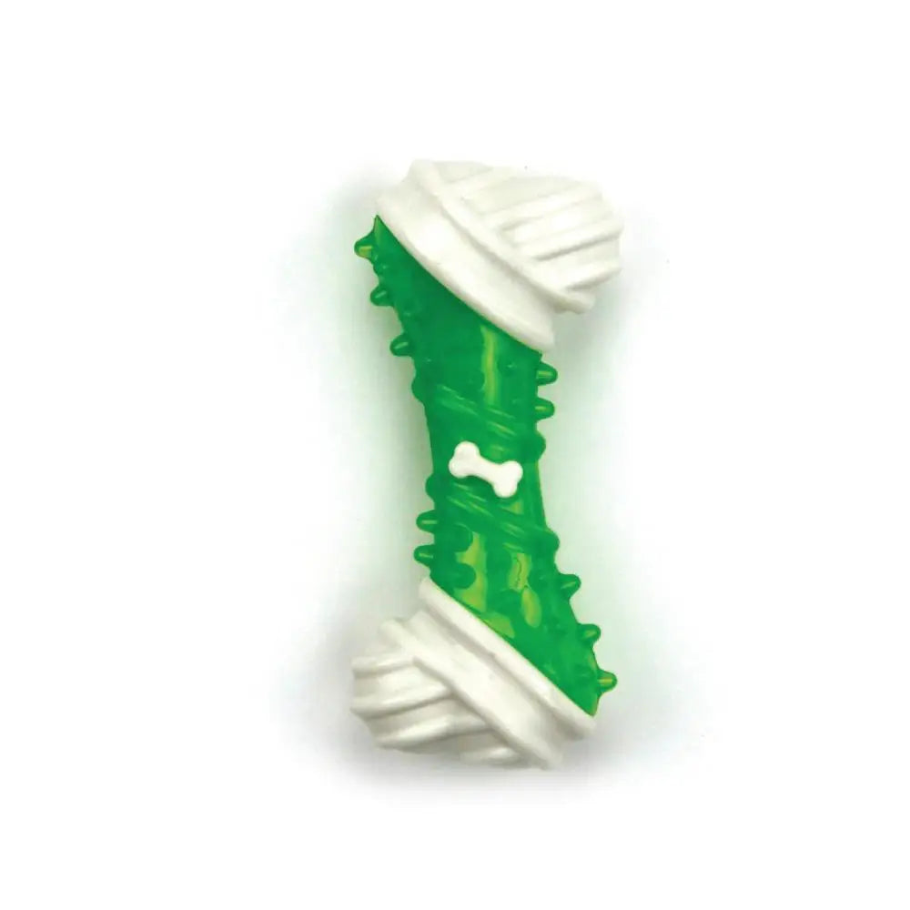 Dog Chew Bone - Green Chicken Flavour Taste - Puppy Dental Teething Gum Toy AFP - Pet Care > Toys > Dog Toys