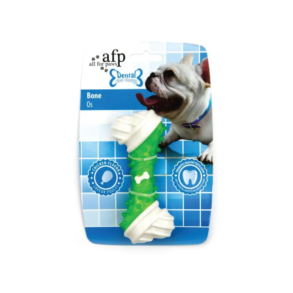 Dog Chew Bone - Green Chicken Flavour Taste - Puppy Dental Teething Gum Toy AFP - Pet Care > Toys > Dog Toys
