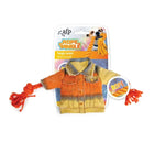 Dog Chew Rope Squeak Jacket For Biting + Cleaning Puppy Teeth Play Toy AFP - Pet Care > Toys > Dog Toys