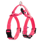 Dog Double-Lined Straps Harness Adjustable L NEON CAROL-PINK - Pet Care > Dog Supplies > Dog Collars Leads & Harnesses