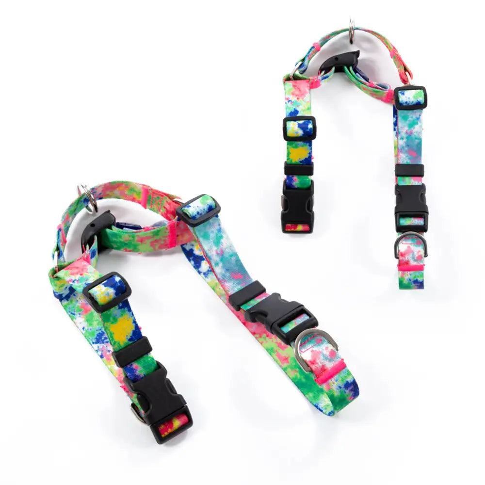 Dog Double-Lined Straps Harness Adjustable S SWEET GREEN - Pet Care > Dog Supplies > Dog Collars Leads & Harnesses