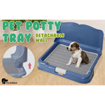 Dog Pet Potty Tray Training Toilet Detachable Wall T2 BLUE - Pet Care > Dog Supplies > Dog Training Aids