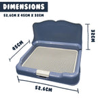 Dog Pet Potty Tray Training Toilet Detachable Wall T2 BLUE - Pet Care > Dog Supplies > Dog Training Aids