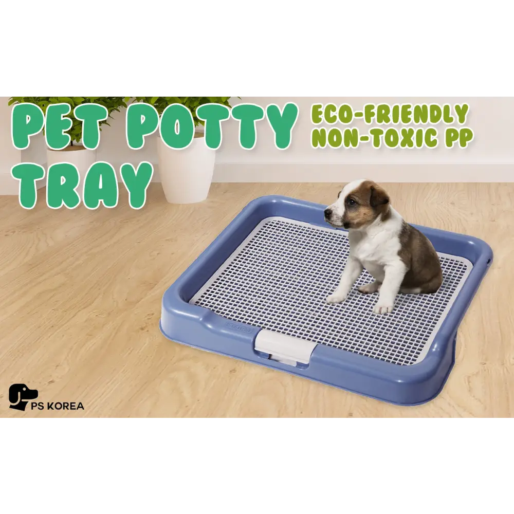 Dog Pet Potty Tray Training Toilet Portable T3 BLUE - Pet Care > Dog Supplies > Dog Training Aids