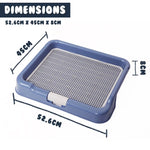 Dog Pet Potty Tray Training Toilet Portable T3 BLUE - Pet Care > Dog Supplies > Dog Training Aids