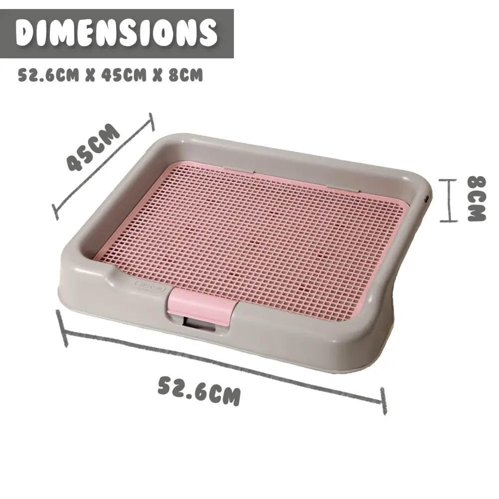 Dog Pet Potty Tray Training Toilet Portable T3 GREY - Pet Care > Dog Supplies > Dog Training Aids