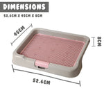 Dog Pet Potty Tray Training Toilet Portable T3 GREY - Pet Care > Dog Supplies > Dog Training Aids