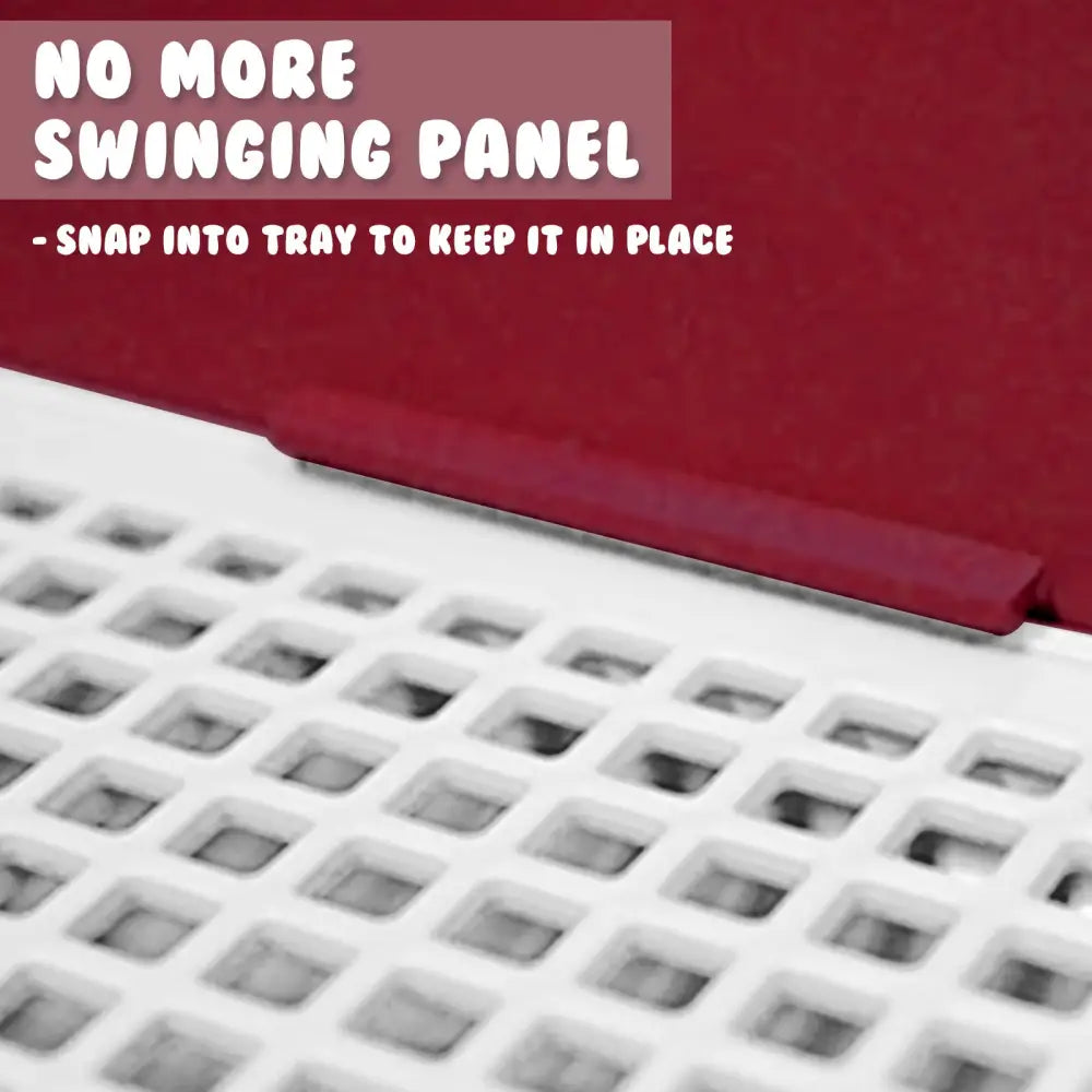 Dog Pet Potty Tray Training Toilet Raised Walls T1 WINE - Pet Care > Dog Supplies > Dog Training Aids