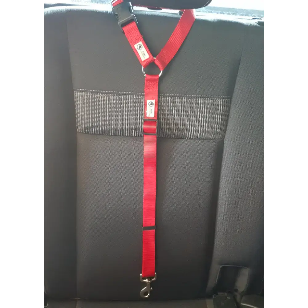 Dog Seatbelt Headrest Restraint Safety Travel - Moondidley Pets Red - Pet Care > Cat Supplies > Cat Carriers & Crates