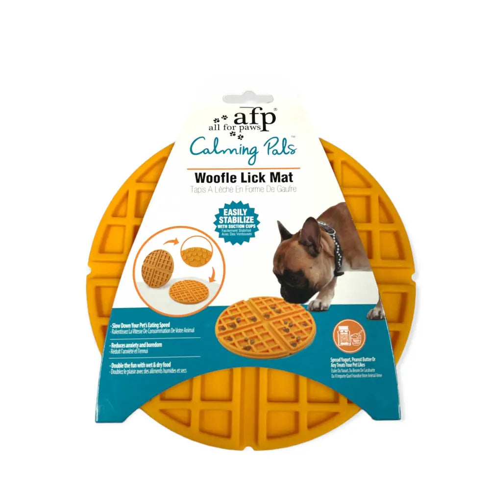 Dog Woofle Lick Mat - Food and Treat Sticky Slow Feeder Pad - Calming Toy - Pet Care > Dog Supplies > Dog Bowls Feeders
