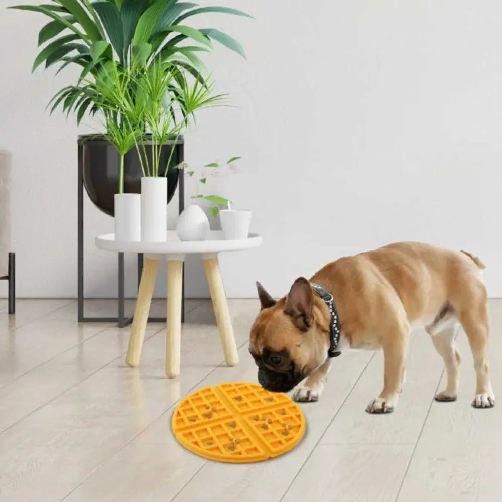 Dog Woofle Lick Mat - Food and Treat Sticky Slow Feeder Pad - Calming Toy - Pet Care > Dog Supplies > Dog Bowls Feeders