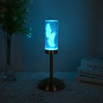 Dogtail Grass Eternal Flower Acrylic Table Lamp - Color-Changing LED USB Rechargeable Touch Control - Home & Garden >